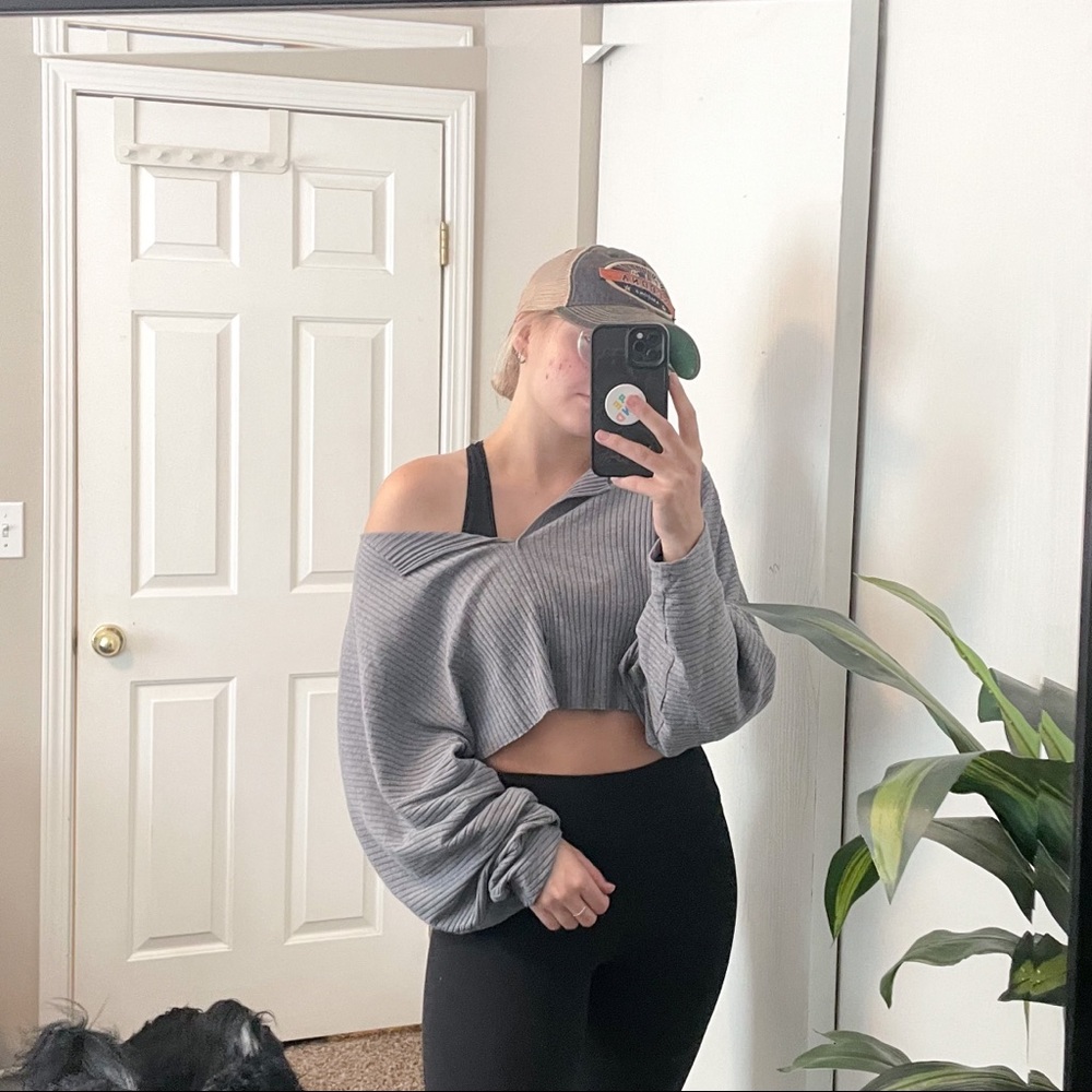 Urban outfitters crop long sleeve